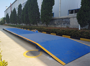 新鄉(xiāng)衛(wèi)輝中州水務(wù)東關(guān)污水處理廠100噸地磅