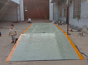 新鄉(xiāng)延津縣王魏莊糧站30噸移動地磅